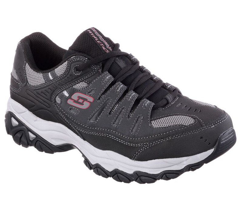 Skechers After Burn - Memory Fit - Mens Sneakers Grey/Black [AU-LE7548]